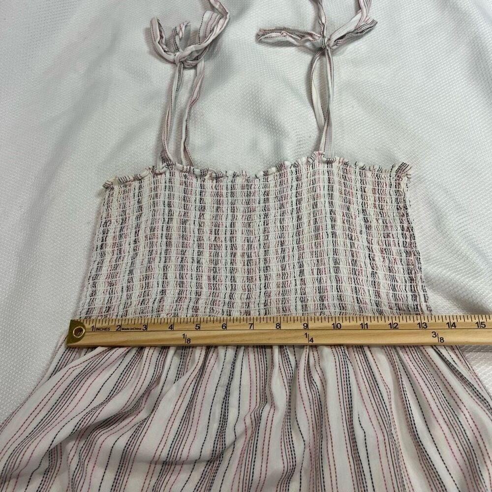 Hatch‎ Jojo Striped Square Neckline White Red Blue Jumpsuit Sz S Women Maternity - Picture 5 of 10
